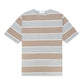 FOLX Brown-Grey Wide Stripes T-Shirt