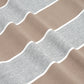 FOLX Brown-Grey Wide Stripes T-Shirt