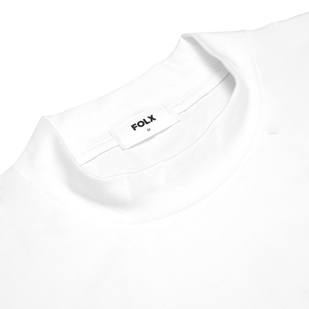 FOLX Oversized Fit Mock Neck Mercerised T-Shirt