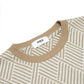 FOLX Jacquard Diamond Slash Textured T-Shirt