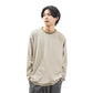 FOLX Jacquard Diamond Slash Textured Long Sleeve T-Shirt