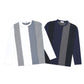 FOLX Vertical Patchwork Long Sleeve T-Shirt