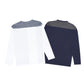 FOLX Vertical Patchwork Long Sleeve T-Shirt