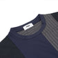 FOLX Vertical Patchwork Long Sleeve T-Shirt