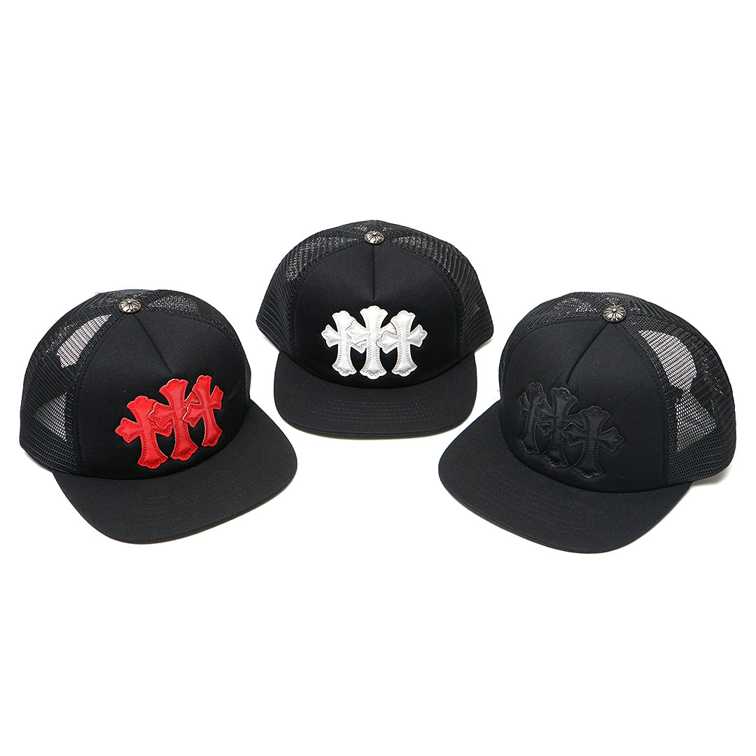 Chrome Hearts Triple Cross Cemetery Trucker Cap