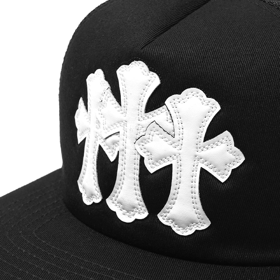 Chrome Hearts Triple Cross Cemetery Trucker Cap