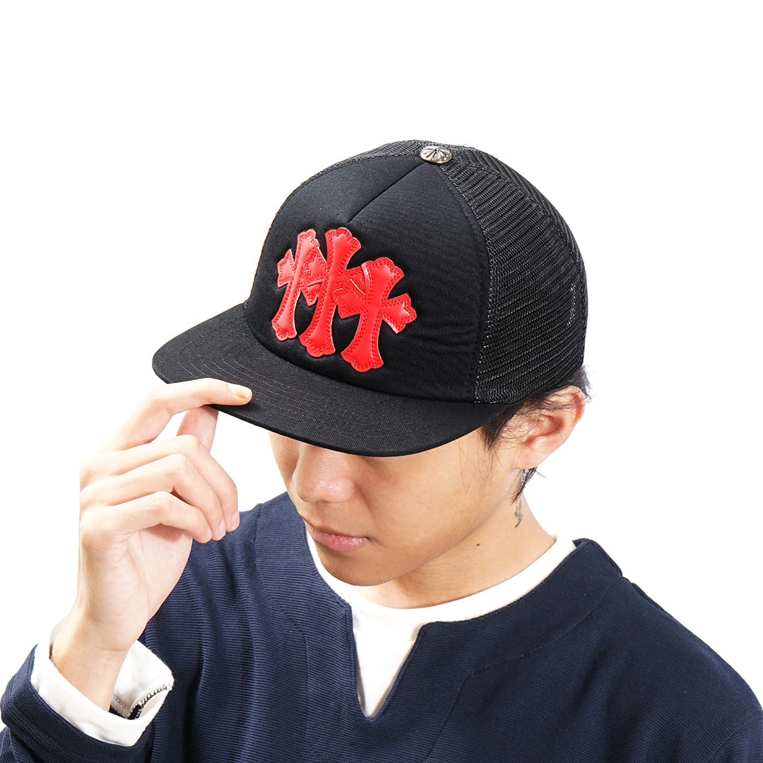 Chrome Hearts Triple Cross Cemetery Trucker Cap