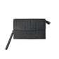 FOLX Intrecciato Front Flap Clutch
