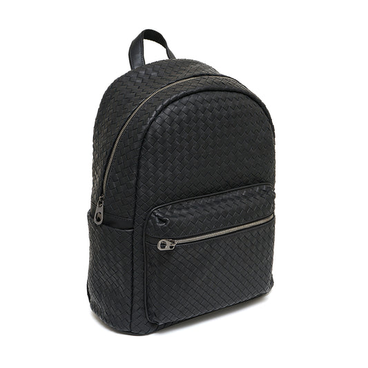 FOLX Intrecciato Leather Backpack