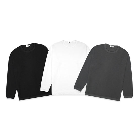 FOLX Bottom Rib Waffle Long Sleeve T-Shirt