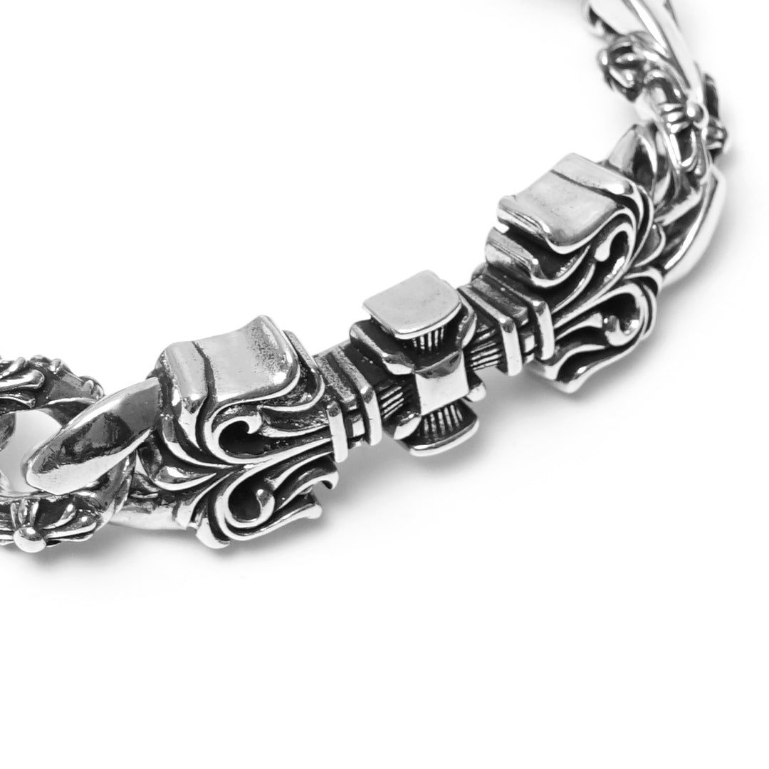 Chrome Hearts Filigree Square Cross Clip Bracelet