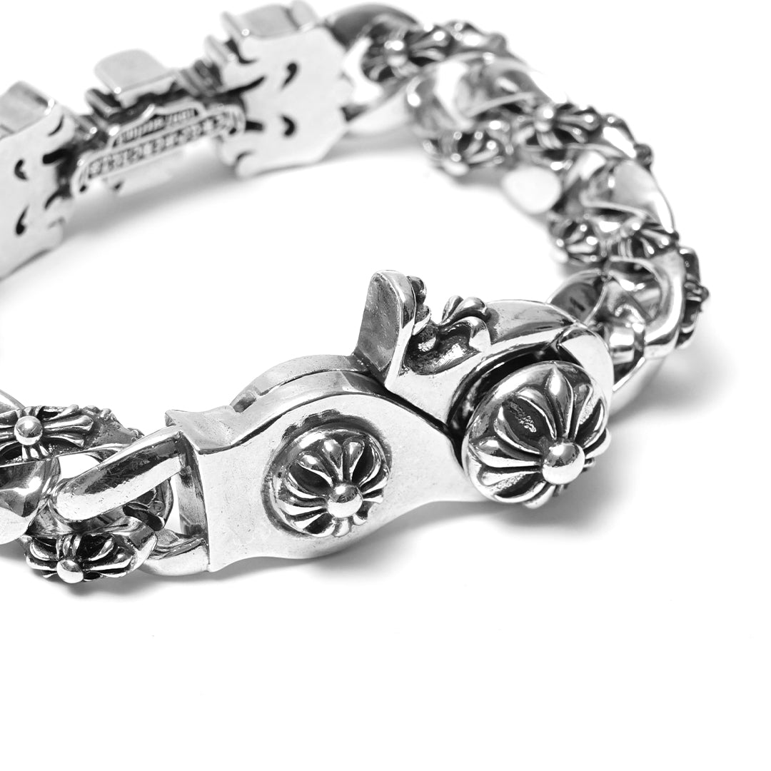 Chrome Hearts Filigree Square Cross Clip Bracelet