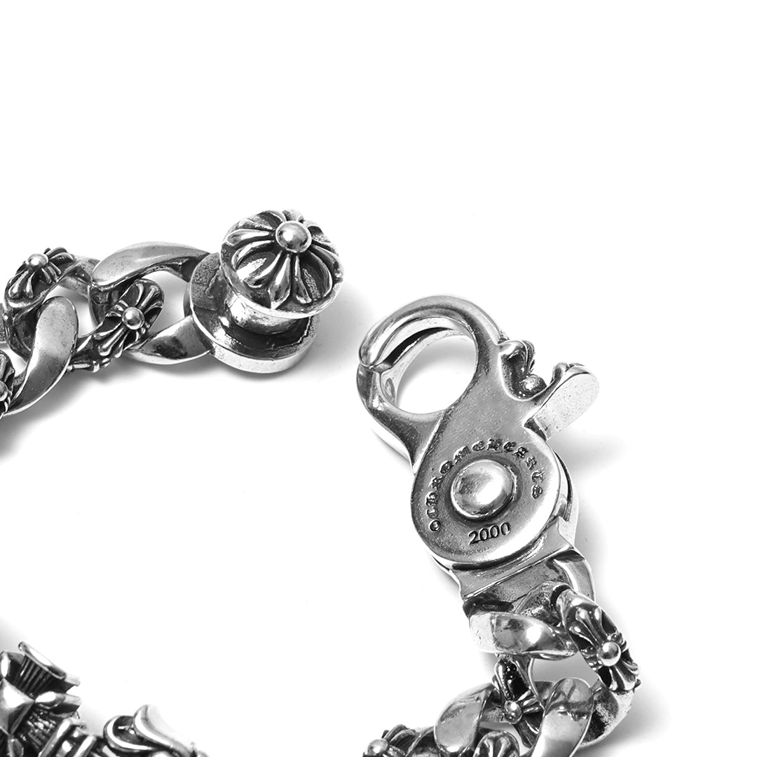 Chrome Hearts Filigree Square Cross Clip Bracelet