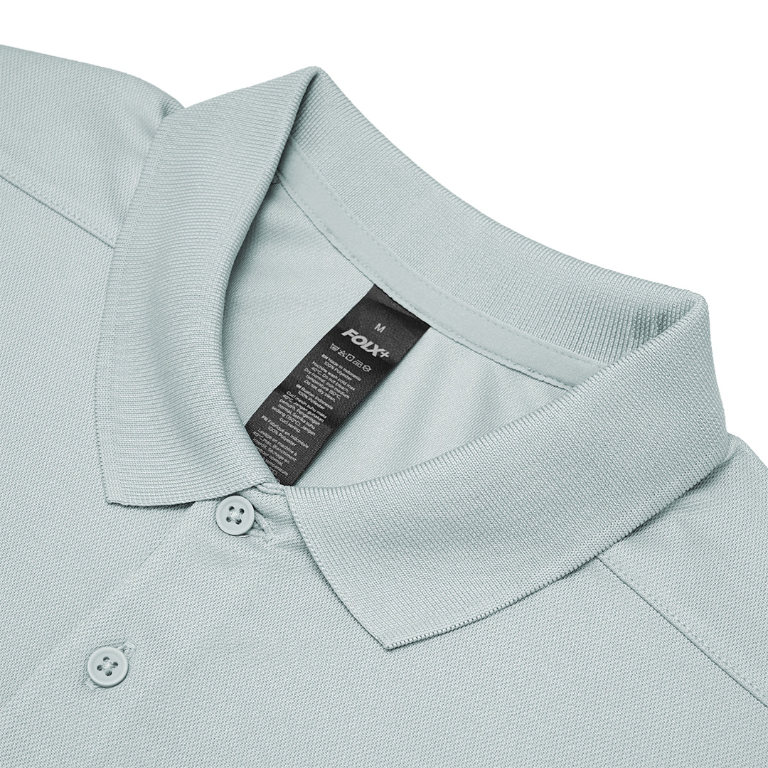 FOLX+ Performance Quick Dry Long Sleeve Polo Shirt
