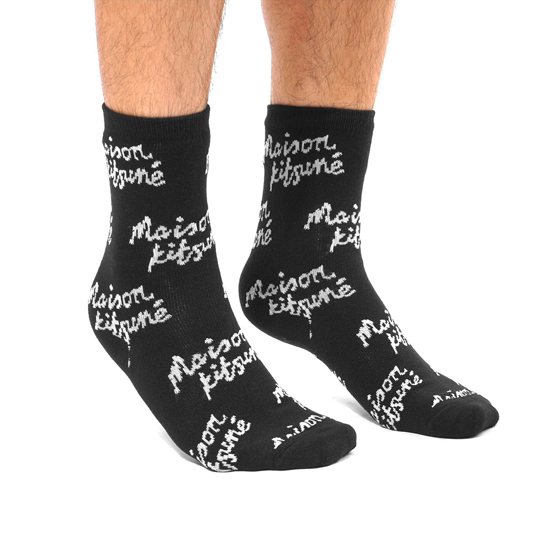 MKS Script Logo Mid Socks