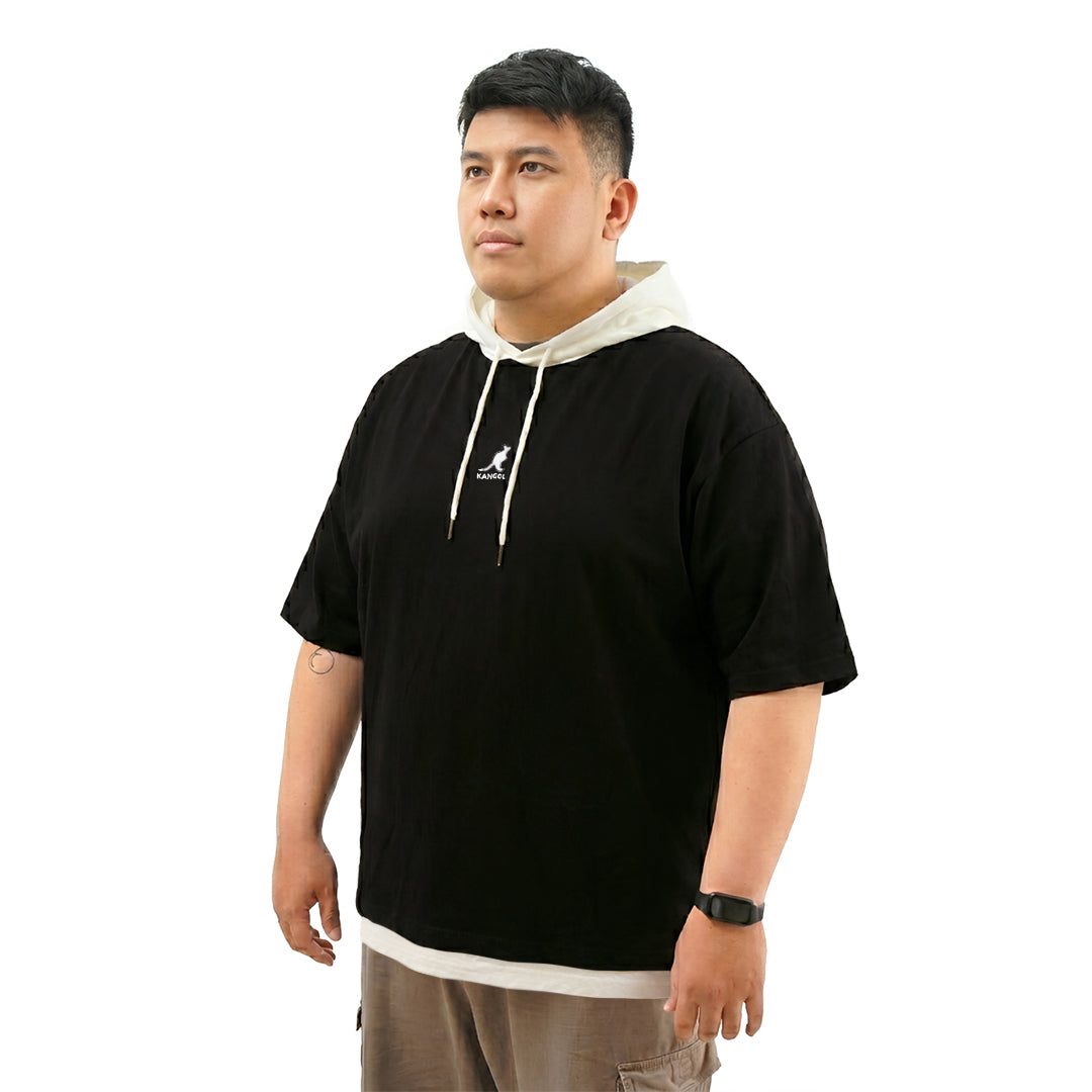 Kangol Embroidery Logo Big Size Hoodie T-Shirt