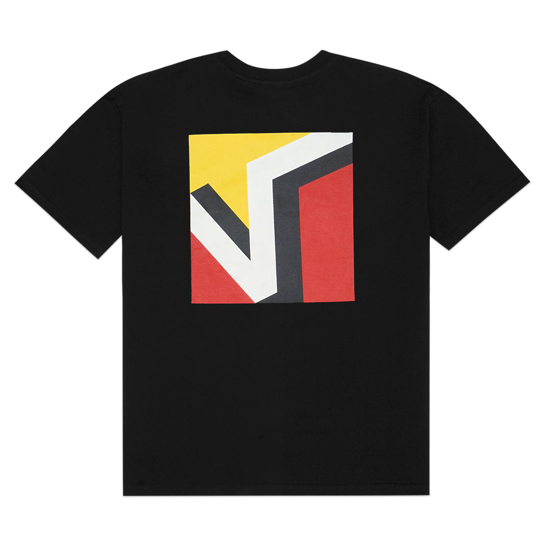 VNS Yellow and Red Square Logo T-Shirt