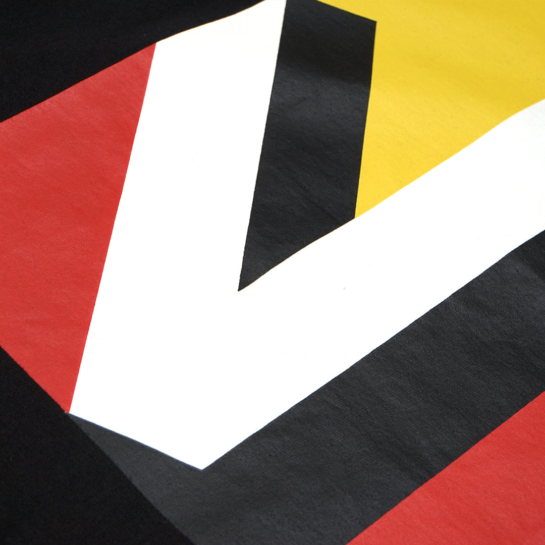 VNS Yellow and Red Square Logo T-Shirt