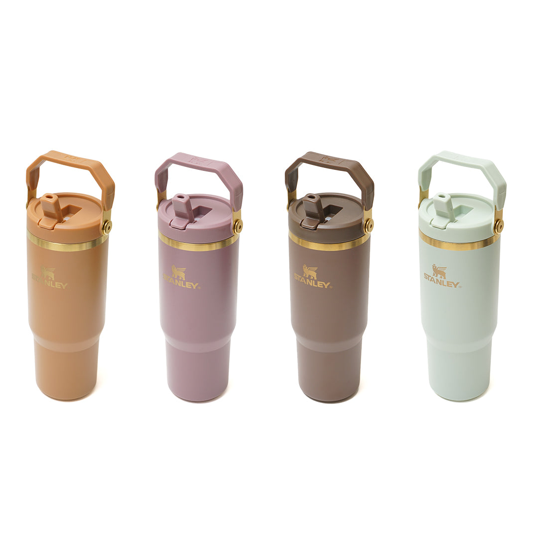 STLY Gold IceFlow Flip Straw 2.0 Tumbler