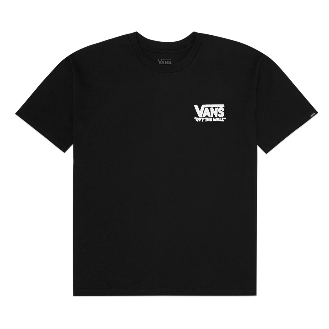 VNS White Doodle Text T-Shirt