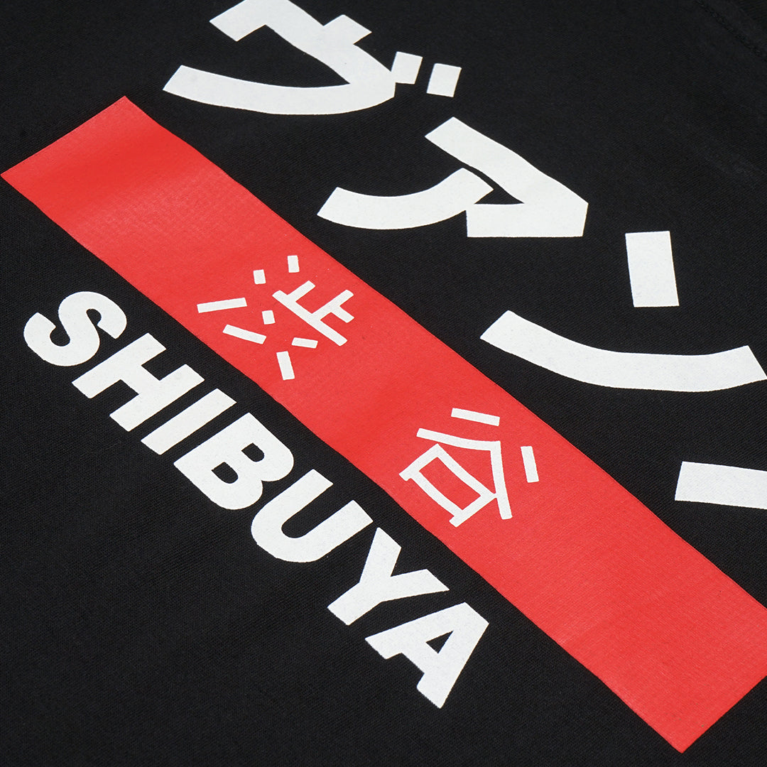 VNS Shibuya Japan Text T-Shirt
