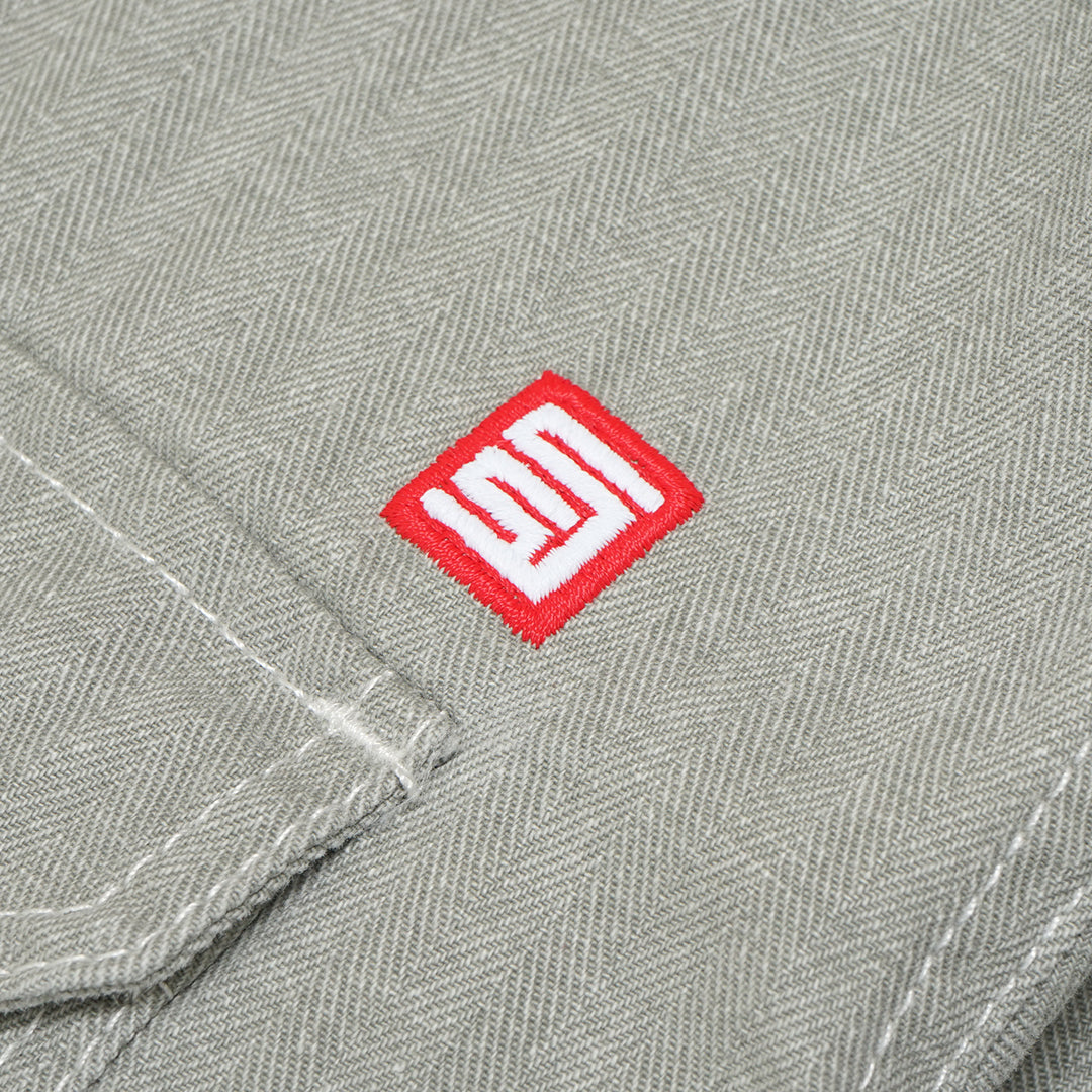 SDOUBLE Herringbone Denim Zip Jacket