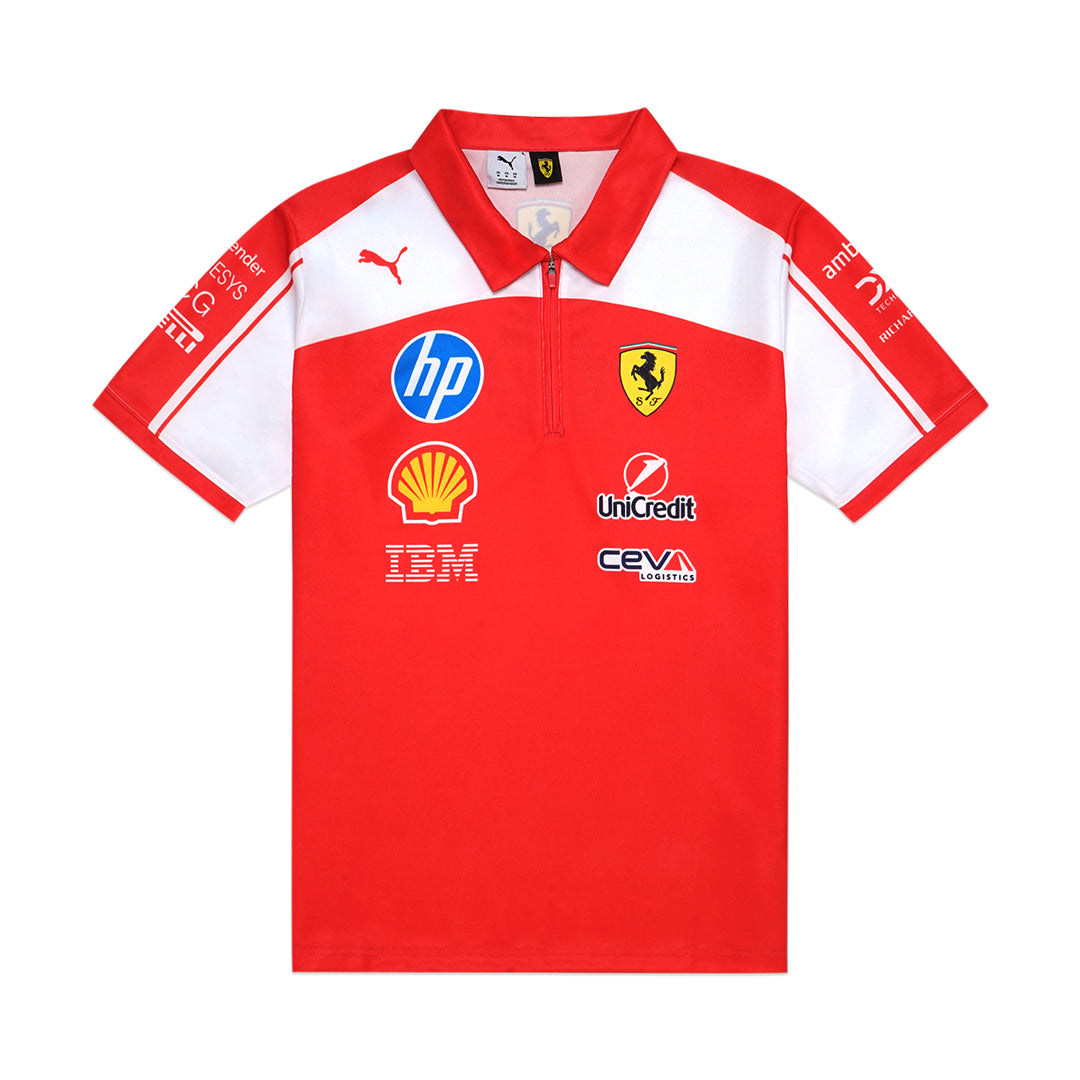 PMA X Scuderia Ferrari Quarter-Zip 2026 Jersey Polo Shirt