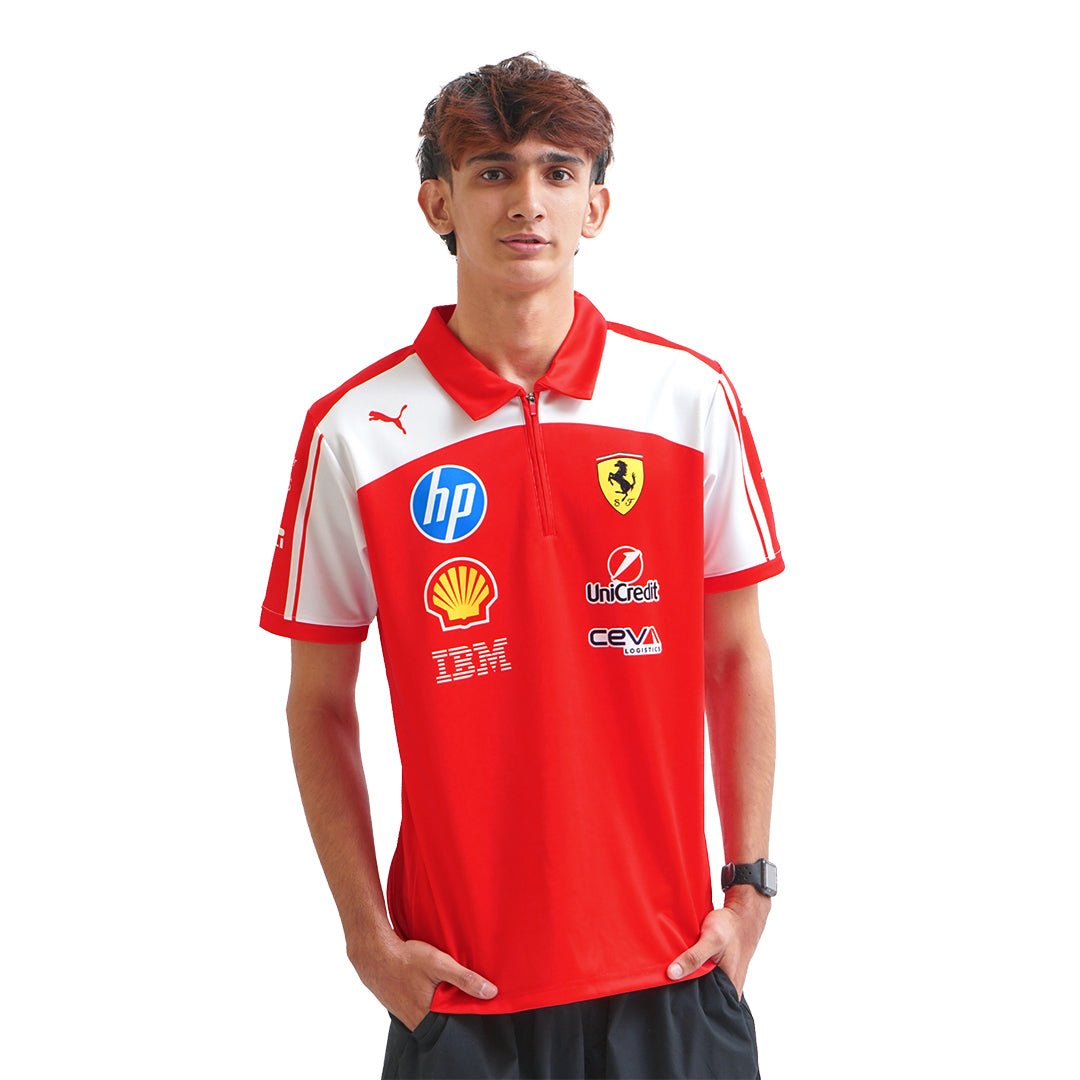 PMA X Scuderia Ferrari Quarter-Zip 2026 Jersey Polo Shirt