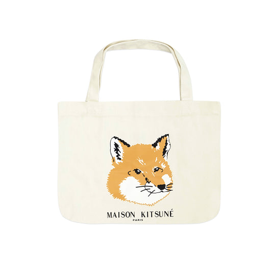 MKS Orange Fox Head Tote Bag