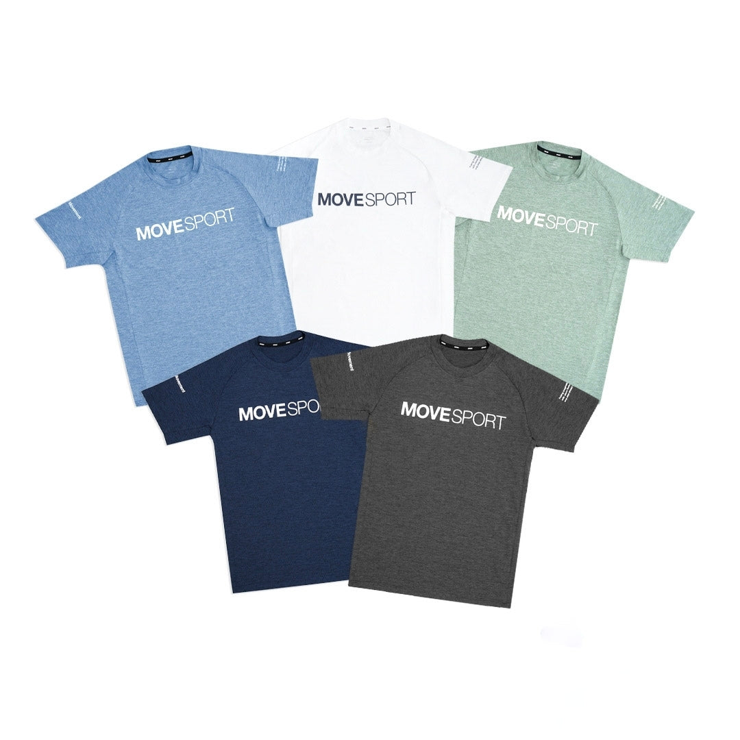DCT Movesport White Logo Performance T-Shirt