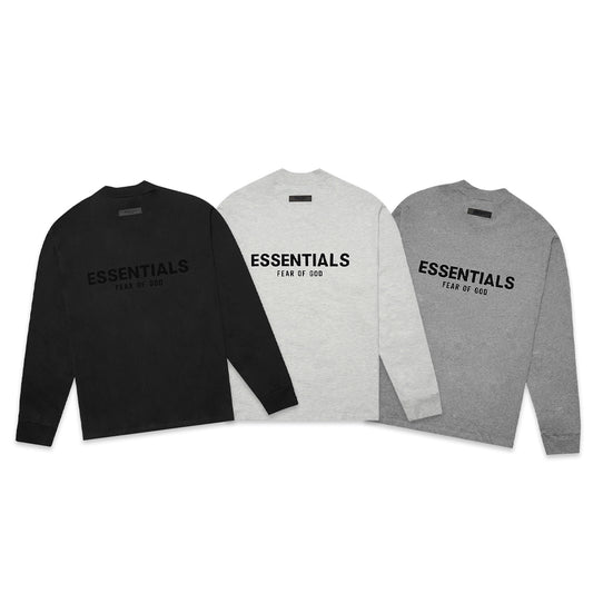 FOG Essentials Velvet Text Long Sleeve T-Shirt