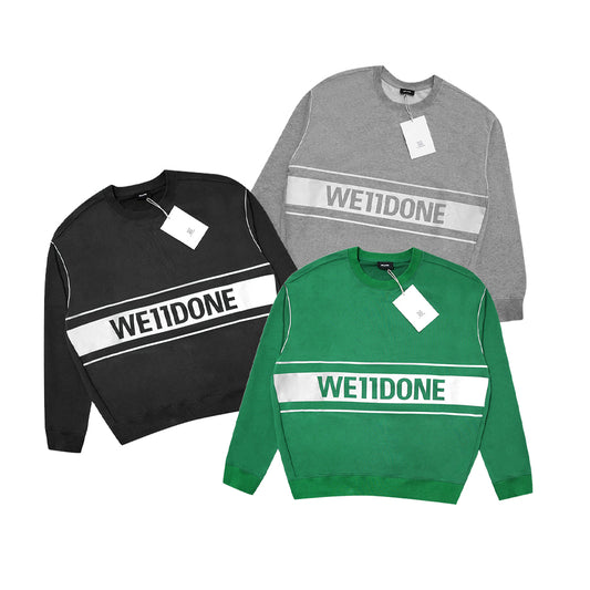 We11done Reflective Logo Sweatshirt