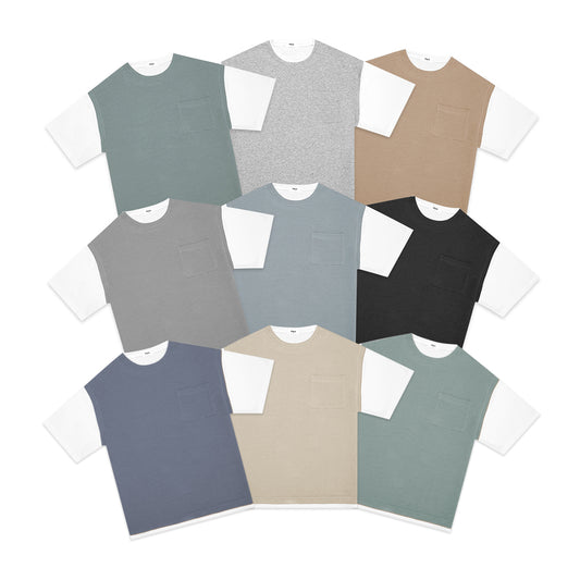 FOLX Faux Layered Pocket T-Shirt