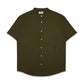 FOLX Stand Collar Oxford Short Sleeve Shirt