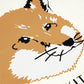 MKS Orange Fox Head Tote Bag
