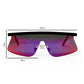 ASOS DESIGN Flared Flat Lens Visor Sunglasses