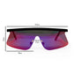 ASOS DESIGN Flared Flat Lens Visor Sunglasses