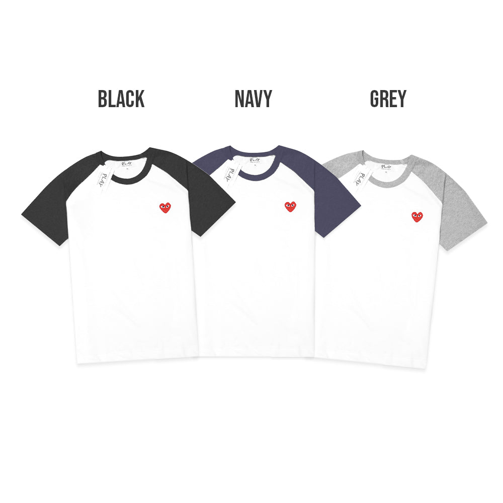 CDG Play Raglan Sleeve T-Shirt