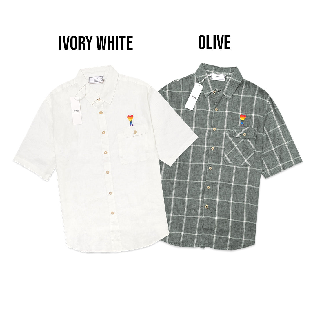 4M1 Rainbow Logo Short Sleeve Shirt