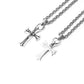 Chrome Hearts Small Double Cross Pendant Necklace