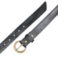 Neil Taylor by Ultra Brand Golden Buckle Leather Belt
