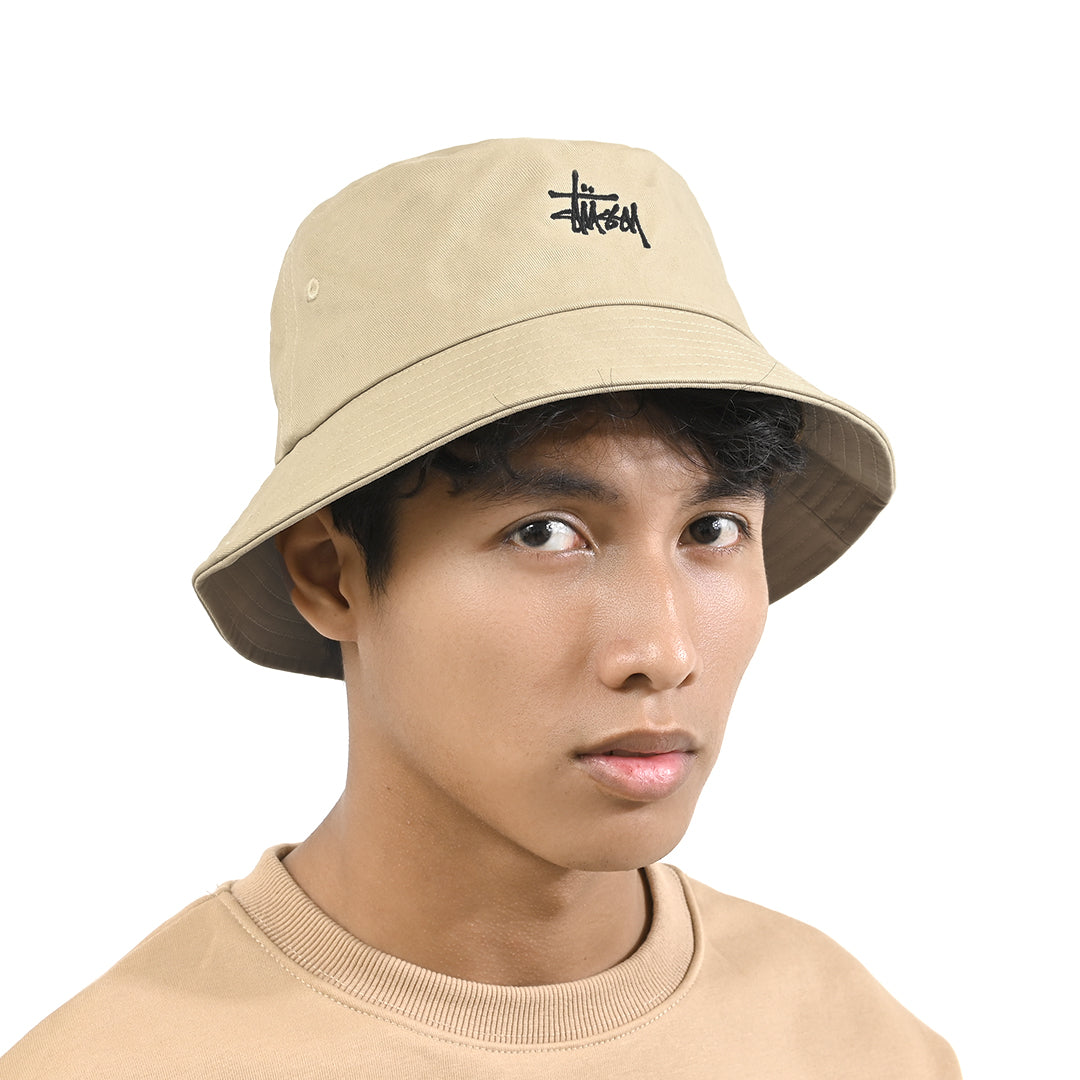 Stussy Embroidery Logo Bucket Hat