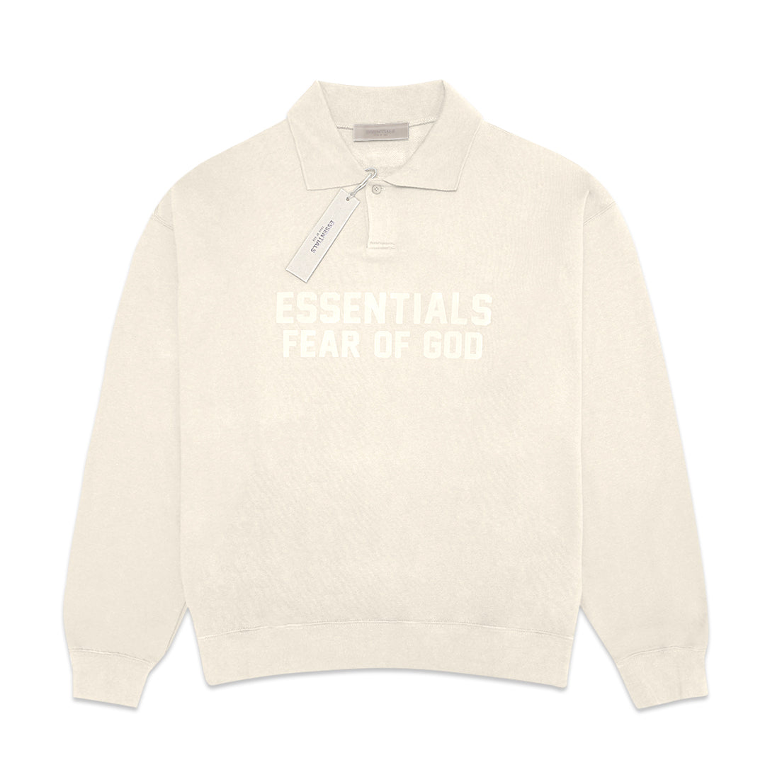 FOG Essentials Center Solid Velvet Polo Sweatshirt