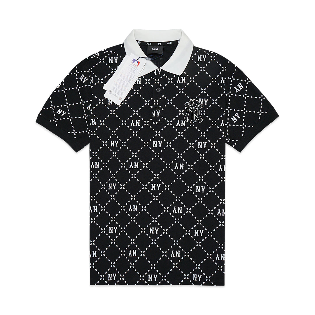M7B Diamond Monogram Pique Polo Shirt