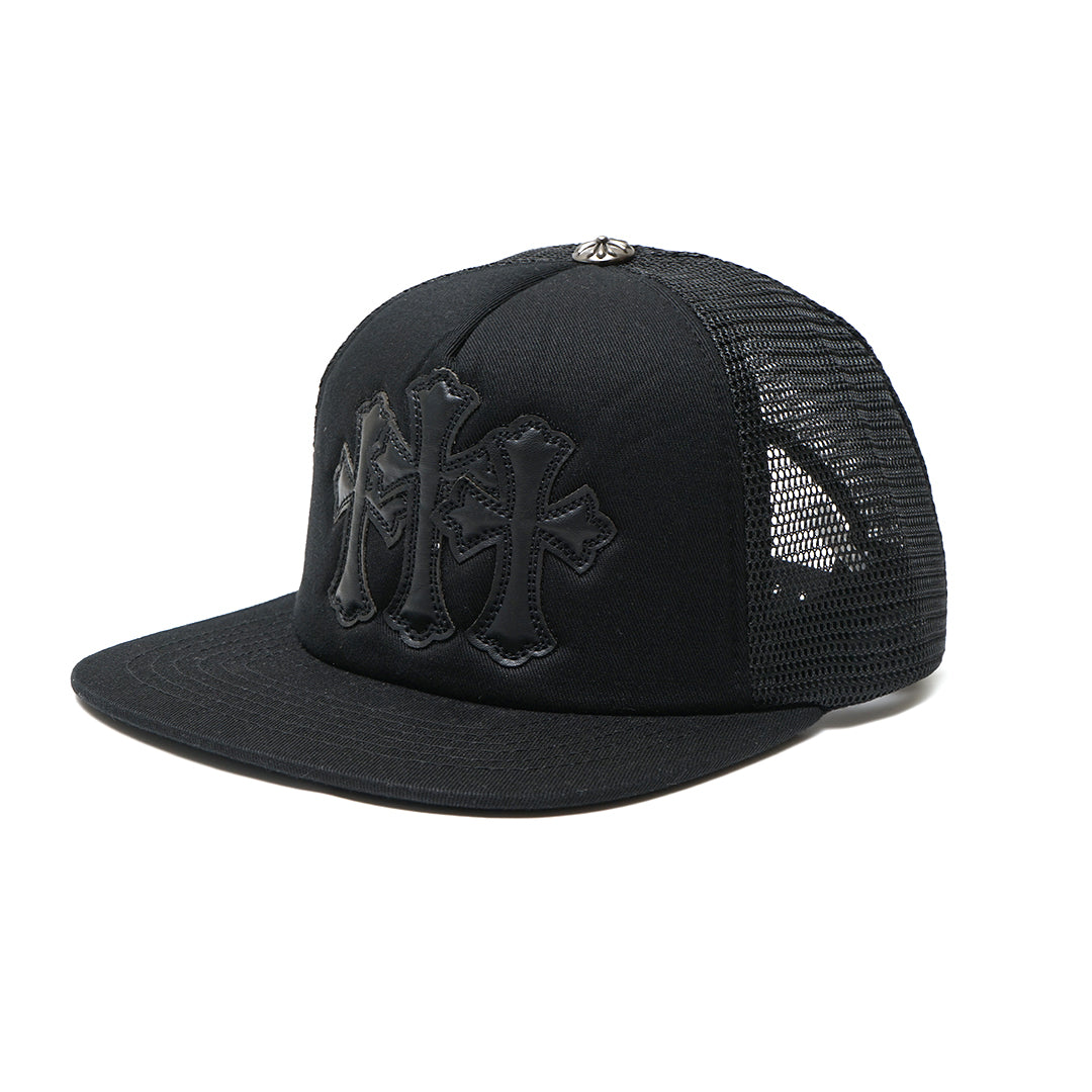 Chrome Hearts Triple Cross Cemetery Trucker Cap