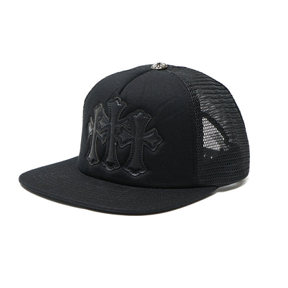 Chrome Hearts Triple Cross Cemetery Trucker Cap