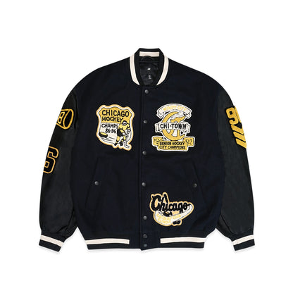 H&M Loose Fit Padded Baseball Jacket – SANGKIL - Main Image