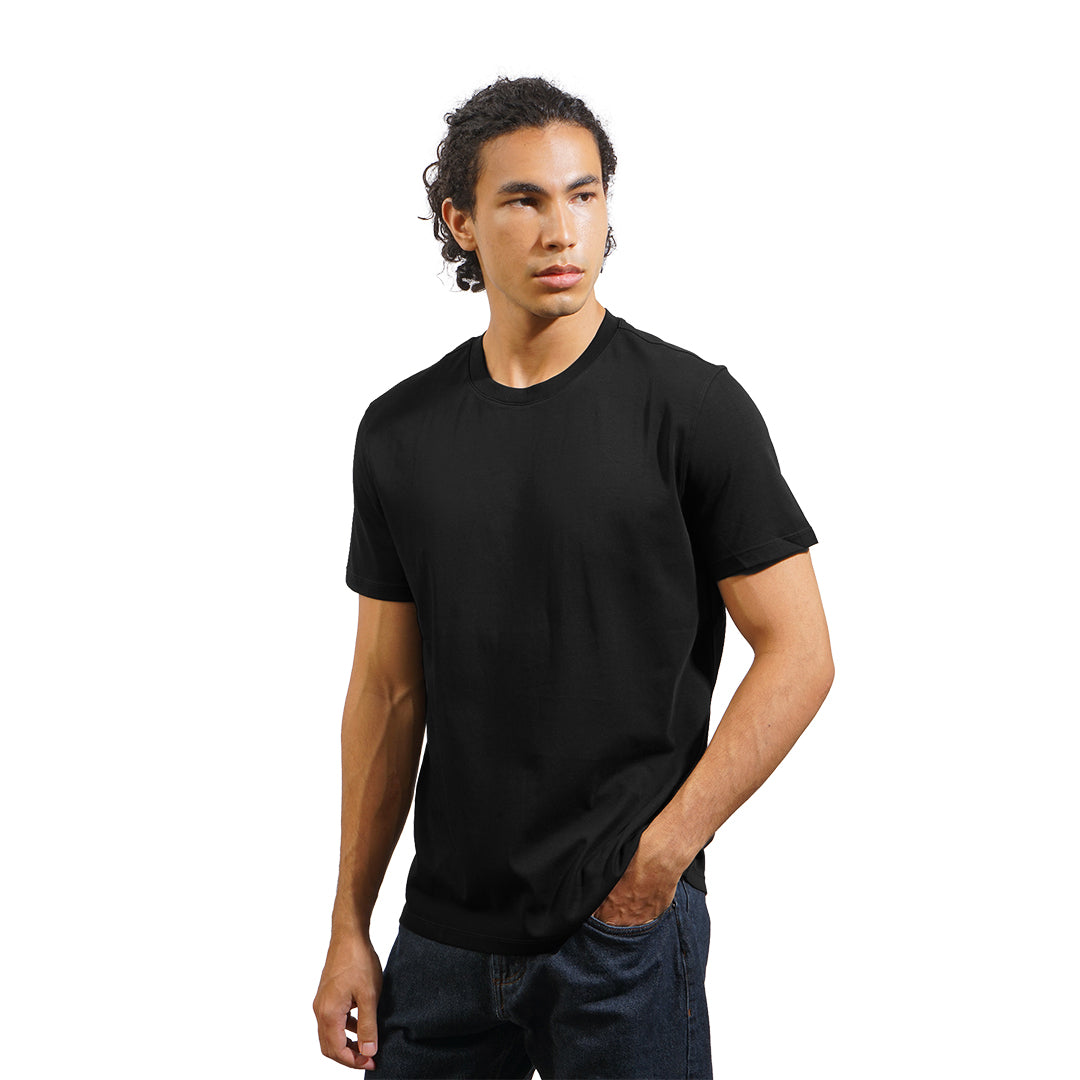 FOLX Regular Fit Mercerised Cotton T-Shirt