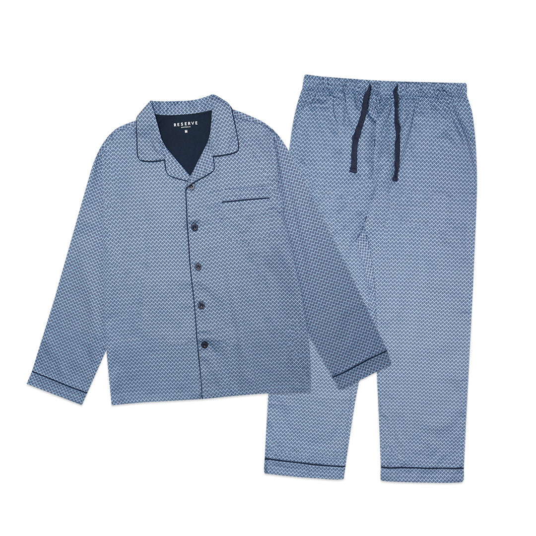 Reserve Patterned Poplin Long Sleeve Pyjama Set