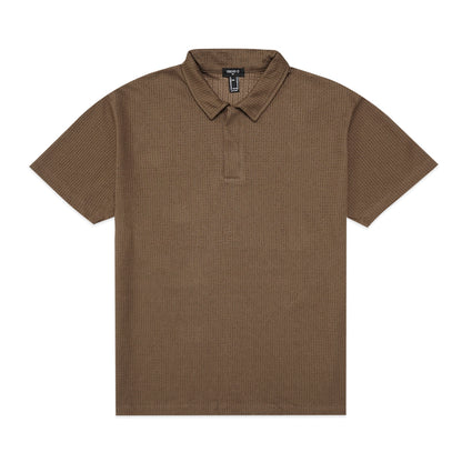 Forever21 Waffle Knit Polo Shirt